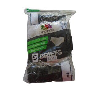 Fruit of The Loom Boys Briefs Size SM 6-8 Pack of 5 White Black Grey 1212